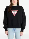 Guess Usa Logo-print Sweatshirt In Black