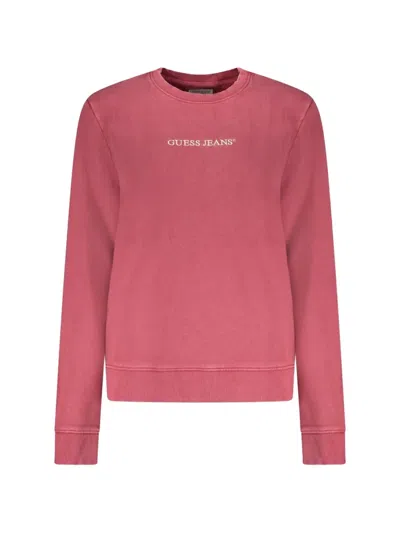 Guess Usa Logo-print Sweatshirt In Pink
