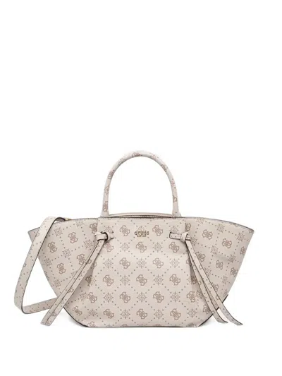 Guess Usa Logo-print Tote Bag In Gray
