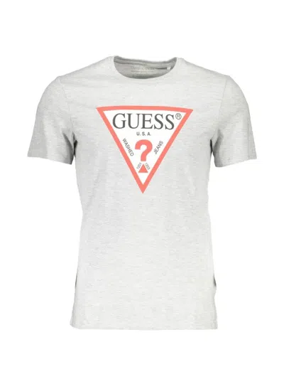 Guess Usa Logo-print T-shirt In Blue
