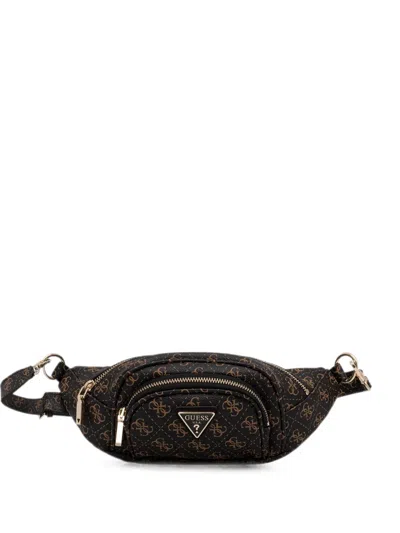 Guess Usa Logo-print Zip-around Belt Bag In Multi