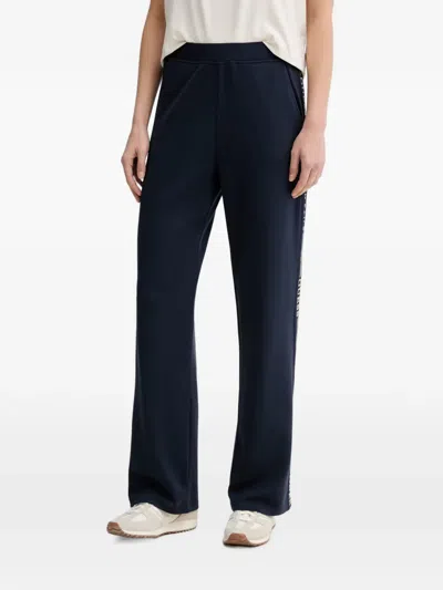 Guess Usa Logo-tape Track Pants In Blue