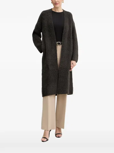 Guess Usa Long-sleeve Coat In Brown