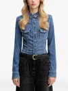 Guess Usa Long-sleeve Denim Shirt In Blue