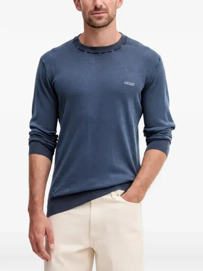Guess Usa Long Sleeve T-shirt In Blue