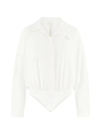 Guess Usa Long-sleeve Bodysuit In Multi