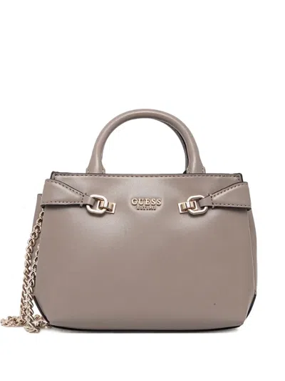 Guess Usa Lorelei Chain-detail Tote Bag In Gray