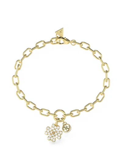 Guess Usa Love Bites Bracelet In Gold