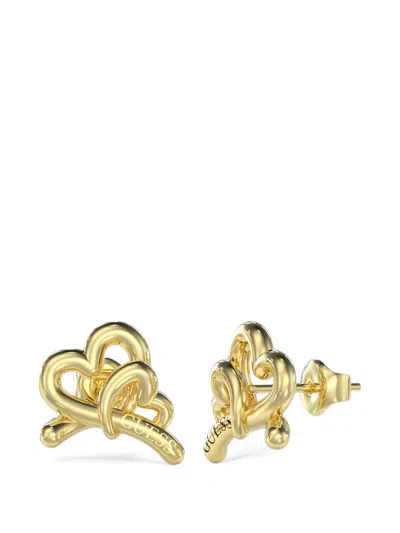 Guess Usa Love Bites Earrings In Gold