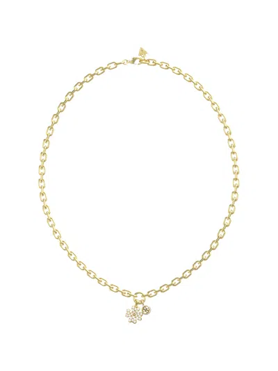 Guess Usa Love Bites Necklace In Gold