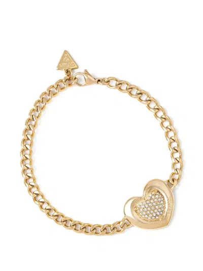 Guess Usa L.o.v.e Bracelet In Gold
