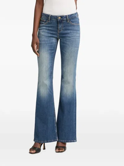 Guess Usa Low-rise Bootcut Jeans In Blue