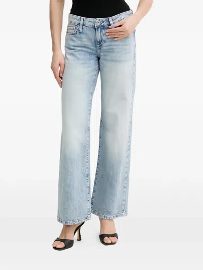 Guess Usa Low-waist Jeans In Blue