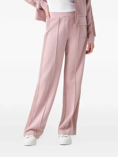 Guess Usa Lyra Logo-embroidered Track Pants In Pink
