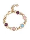Guess Usa Mamounia Square-charm Bracelet In Gold