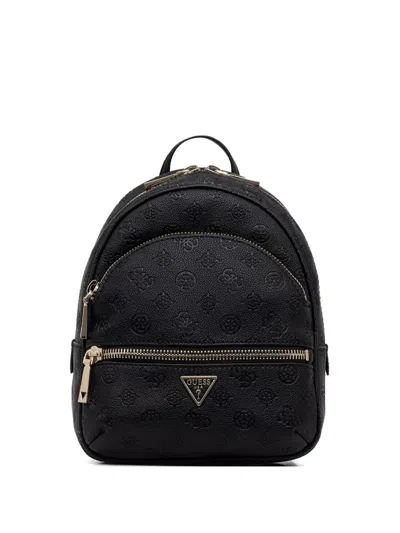 Guess Usa Manhattan Logo Backpack In Black