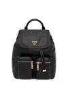 Guess Usa Manhattan Zip-pocket Backpack In Black