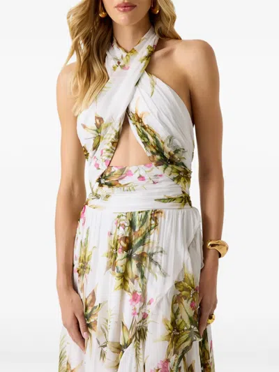 Guess Usa Marciano Floral-print Maxi Dress In Multi