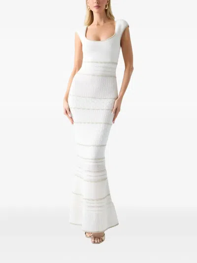 Guess Usa Marciano Sweater Maxi Dress In White