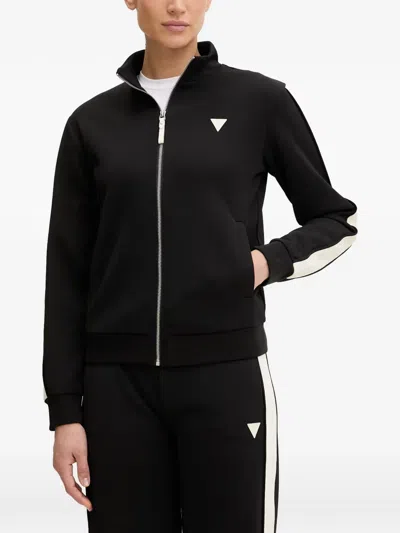 Guess Usa Marlene Zip-up Sweatshirt In Black