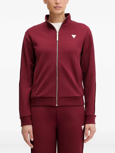 Guess Usa Marlene Zip-up Sweatshirt In Red