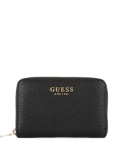 Guess Usa Marsha Saffiano Wallet In Black