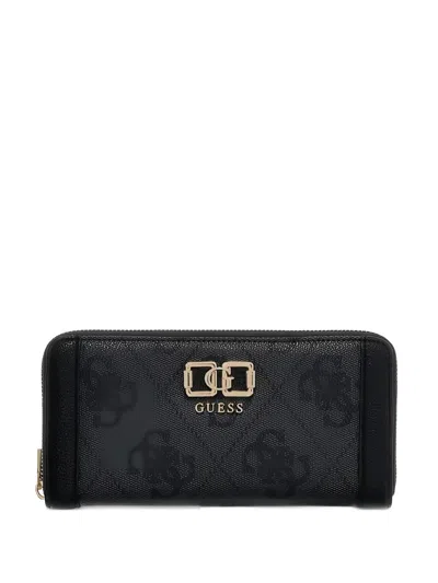 Guess Usa Maxi Karnilla 4g Wallet In Black