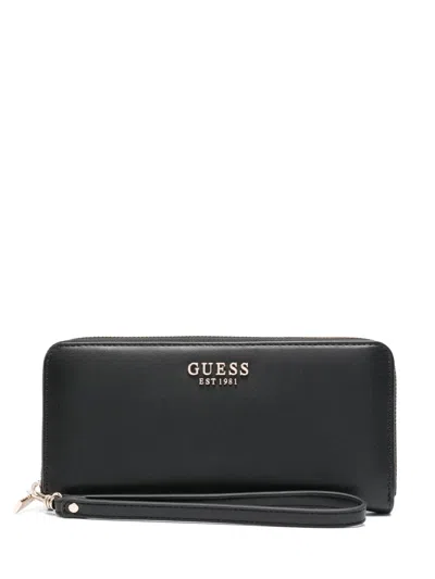 Guess Usa Maxi Laurel Wallet In 黑色