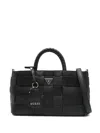 Guess Usa Maylee Girlfriend Woven Tote Bag In Black