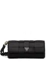 Guess Usa Maylee Logo-plaque Shoulder Bag In Black