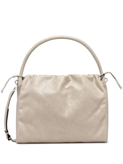 Guess Usa Medium Amys Quilted-design Tote Bag In Neutral