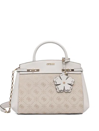 Guess Usa Melinda Flower-charm Tote Bag In Multi