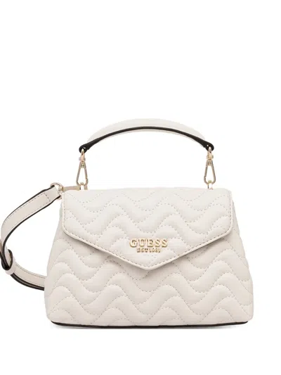 Guess Usa Melisandra Logo-plaque Tote Bag In Metallic