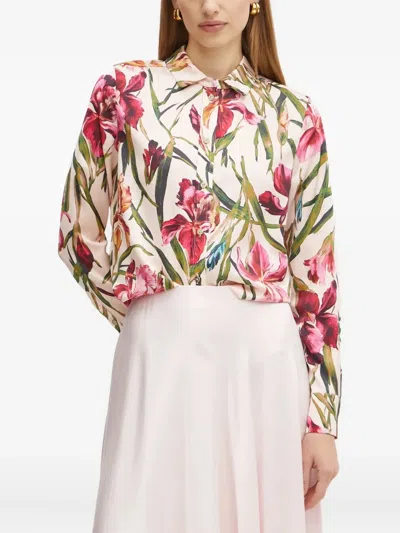 Guess Usa Melissa Printed Blouse In Neutral