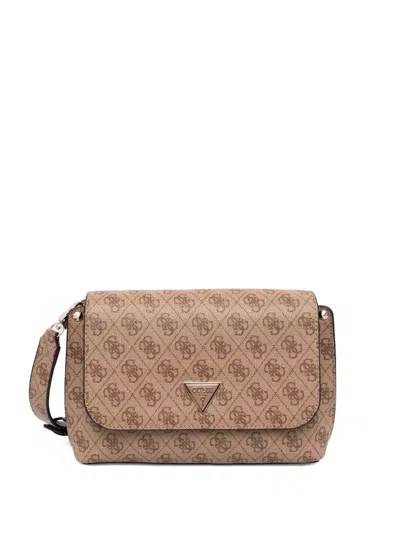 Guess Usa Meridian Crossbody Bag In Neutral
