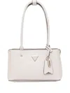 Guess Usa Meridian Logo-charm Tote Bag In Neutral