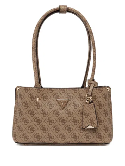 Guess Usa Meridian Shoulder Bag In Brown