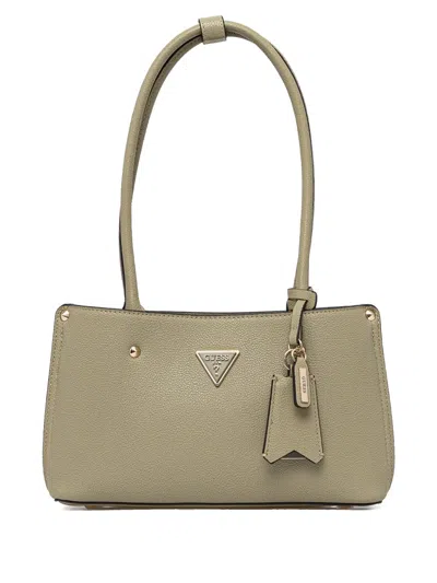 Guess Usa Meridian Shoulder Bag In Green