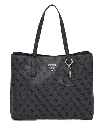 Guess Usa Meridian Tote Bag In Black