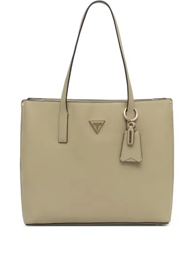 Guess Usa Meridian Tote Bag In Green