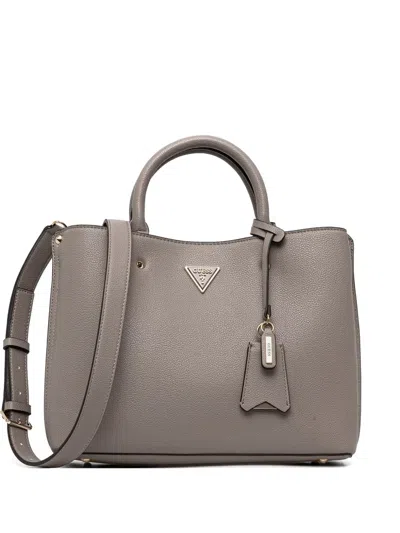 Guess Usa Meridian Tote Bag In Brown