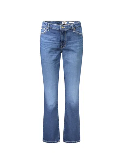 Guess Usa Mid-wash Bootcut Jeans In Blue