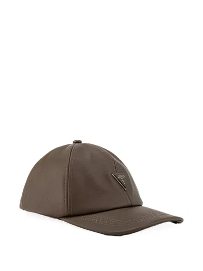 Guess Usa Milano Baseball Cap In Brown