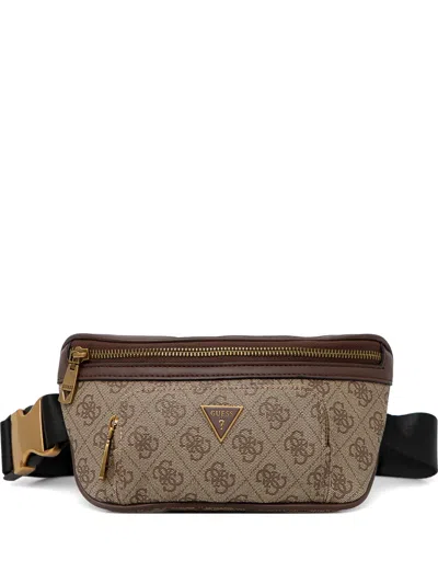 Guess Usa Milano Smart 4g Belt Bag In Brown