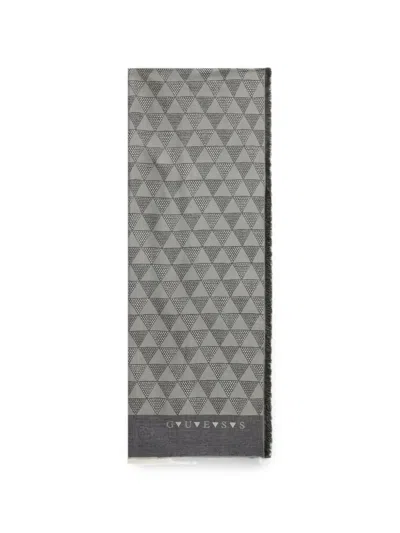 Guess Usa Milano Viscose Scarf In Gray