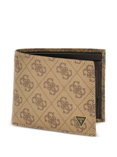 Guess Usa Milano Wallet In Brown