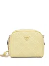 Guess Usa Mini Adelasia 4g Cross Body Bag In Yellow