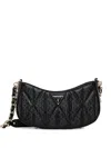 Guess Usa Mini Aldina 4g Shoulder Bag In Black