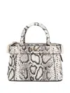 Guess Usa Snakeskin-embossed Mini Handbag