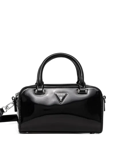Guess Usa Mini Arnela Satchel Bag In Black